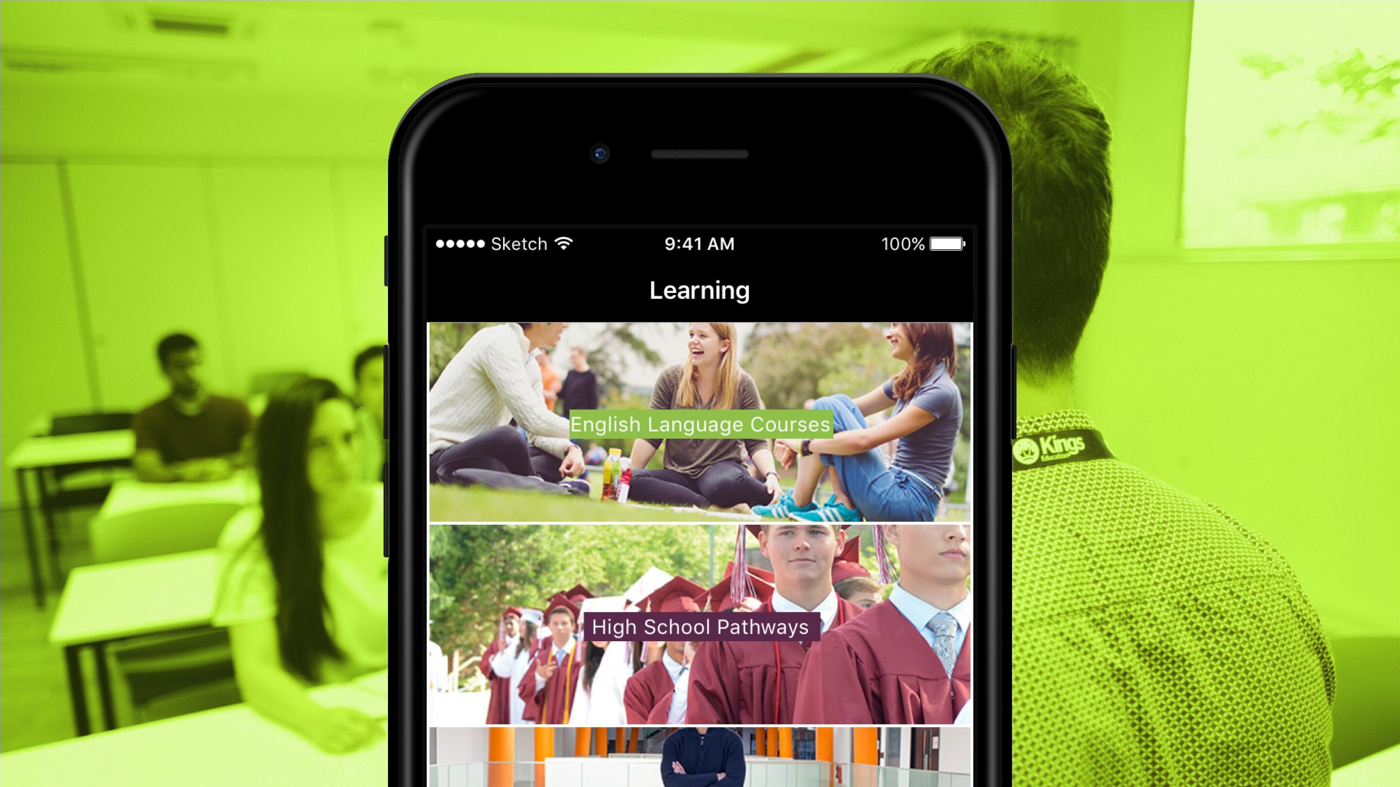 Kings Education stunning prospectus app Brightec